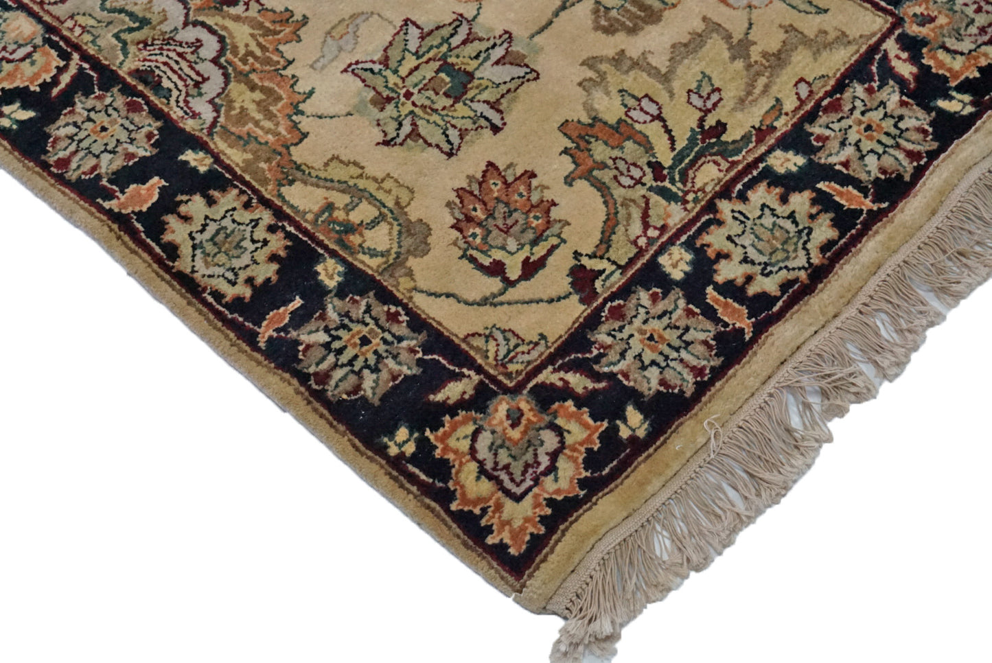 Traditional Baize AH-130 15ft Above Runner Hand Knotted Area Rug from India