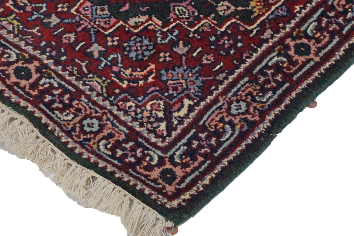 Traditional Green B-9 2x4 Hand Knotted Area Rug from India