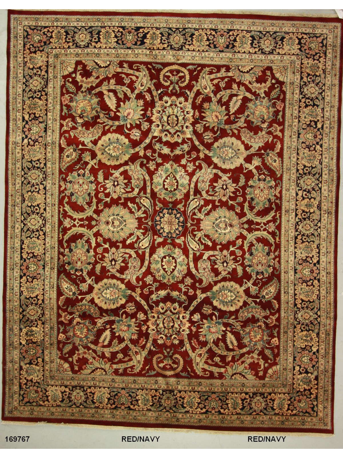 Traditional Red SK 8x10 Hand Knotted Area Rug from India