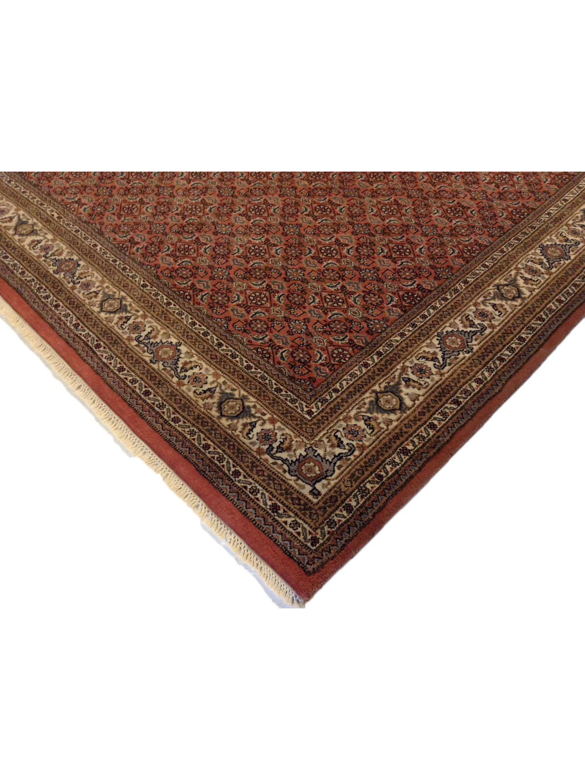 Traditional Peach SK 8x10 Hand Knotted Area Rug from India