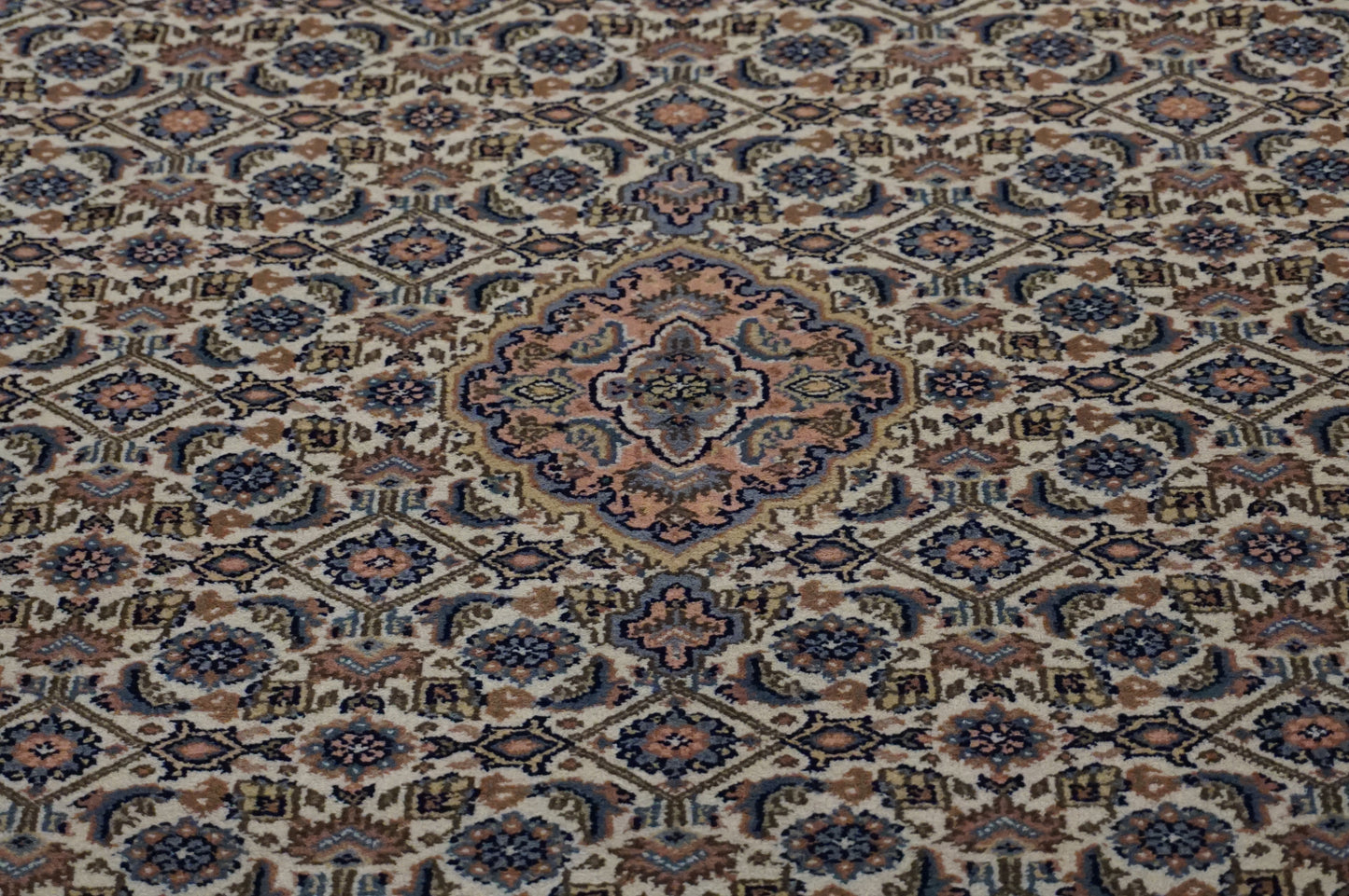 Traditional Ivory SK 4x6 Hand Knotted Area Rug from India