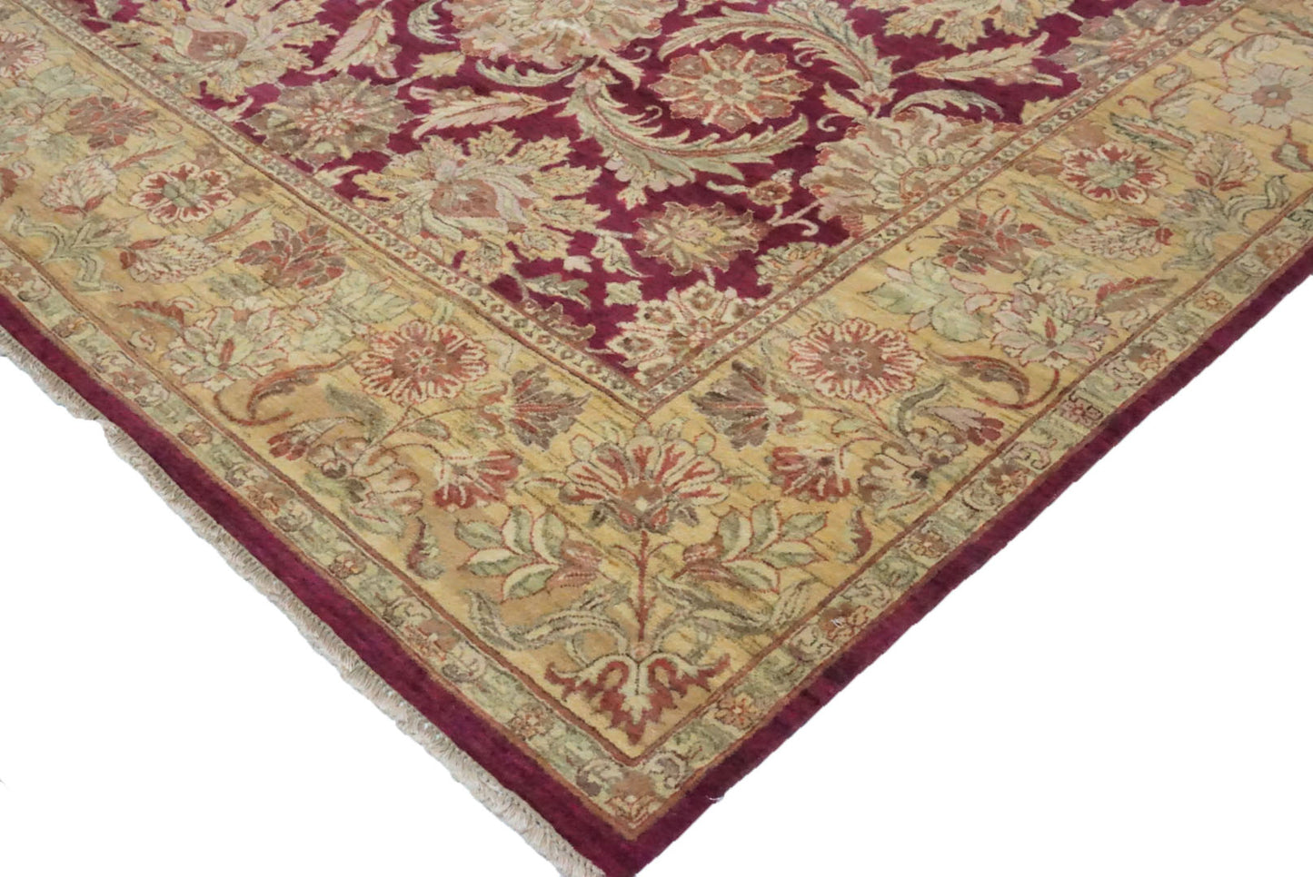 Traditional Red SK 8x11 Hand Knotted Area Rug from India