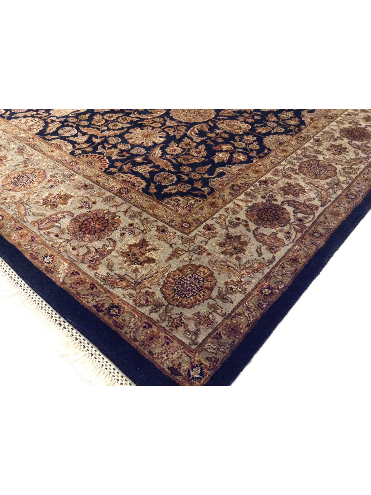 Traditional Black CE4003A 8x10 Hand Knotted Area Rug from India