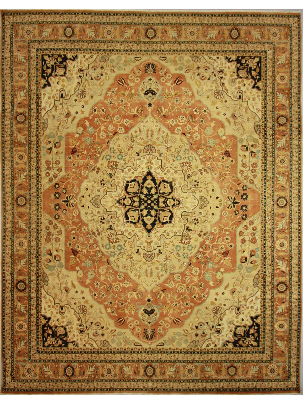 Traditional Rust GC-10 12x15 Hand Knotted Area Rug from India