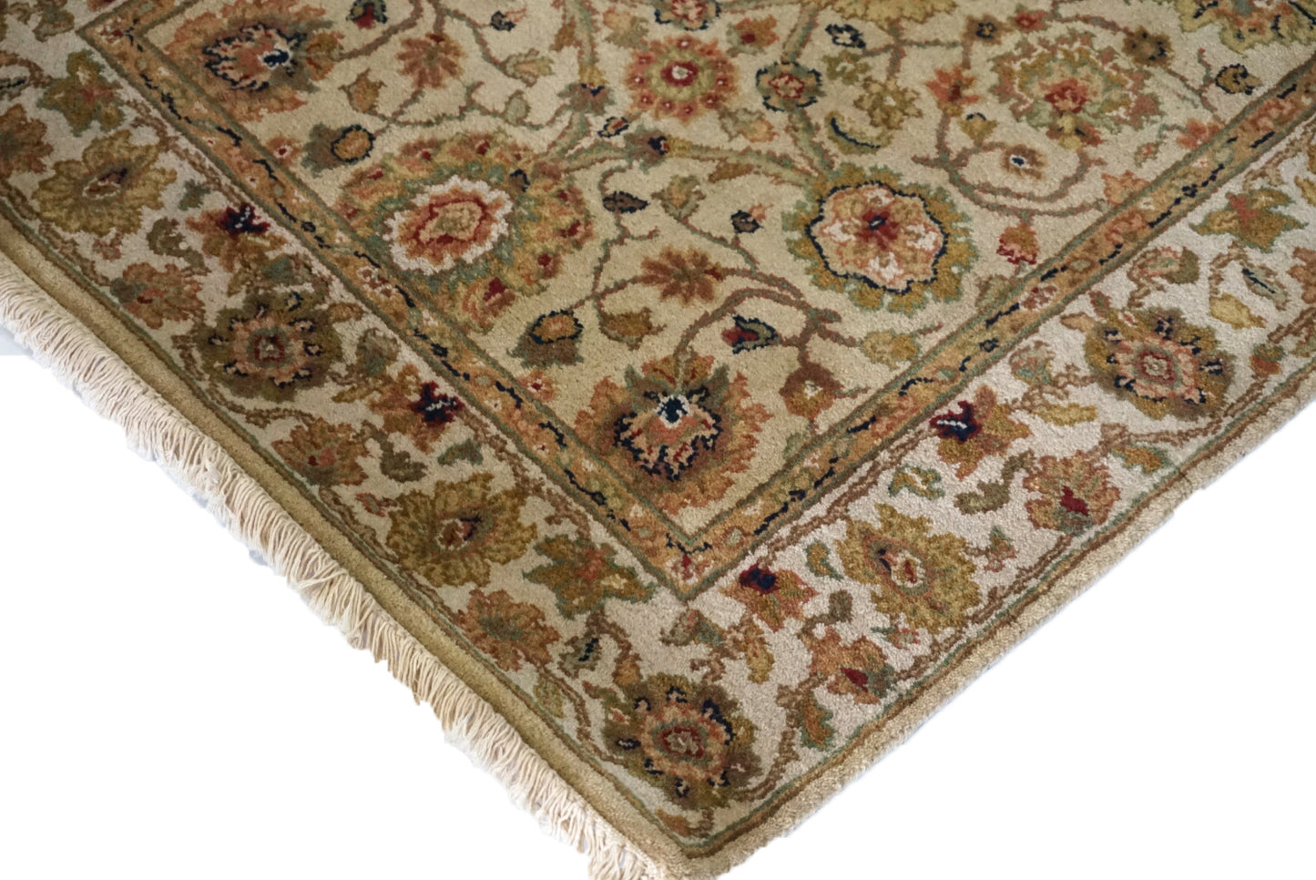 Traditional L.Gold JMH-41 12ft Runner Hand Knotted Area Rug from India