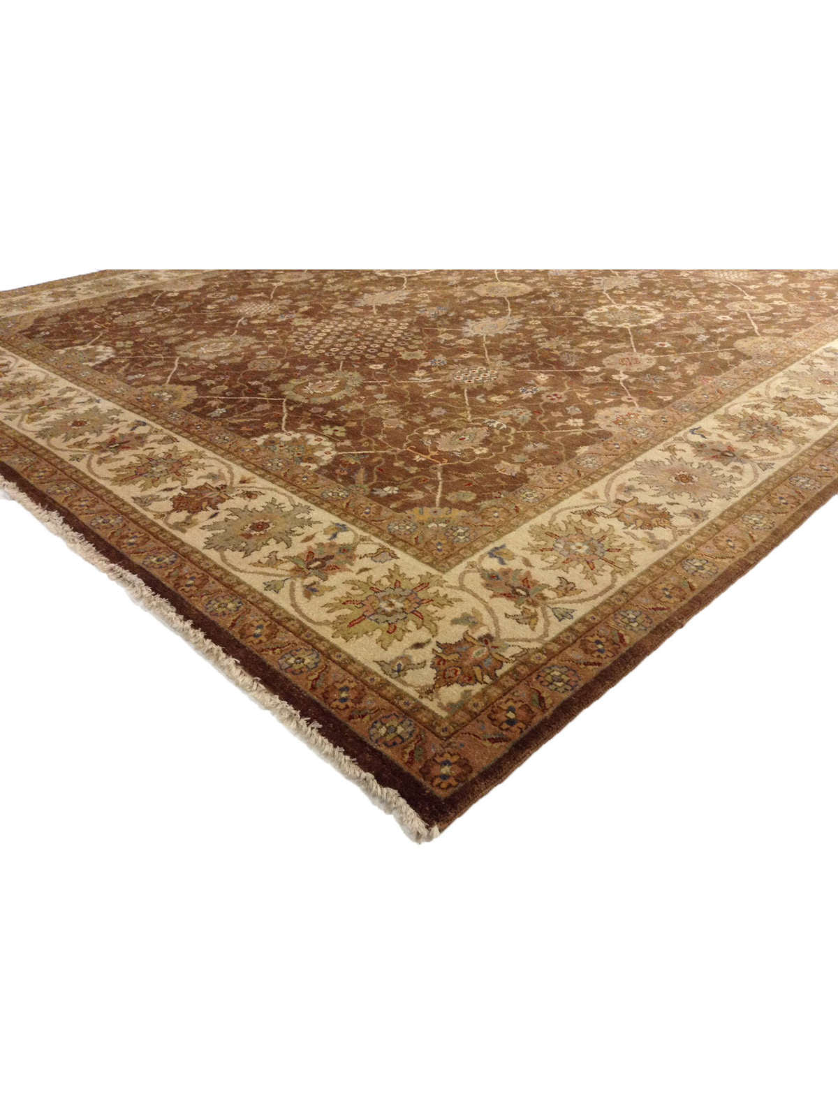 Traditional Brown GCH-18D 8x10 Hand Knotted Area Rug from India