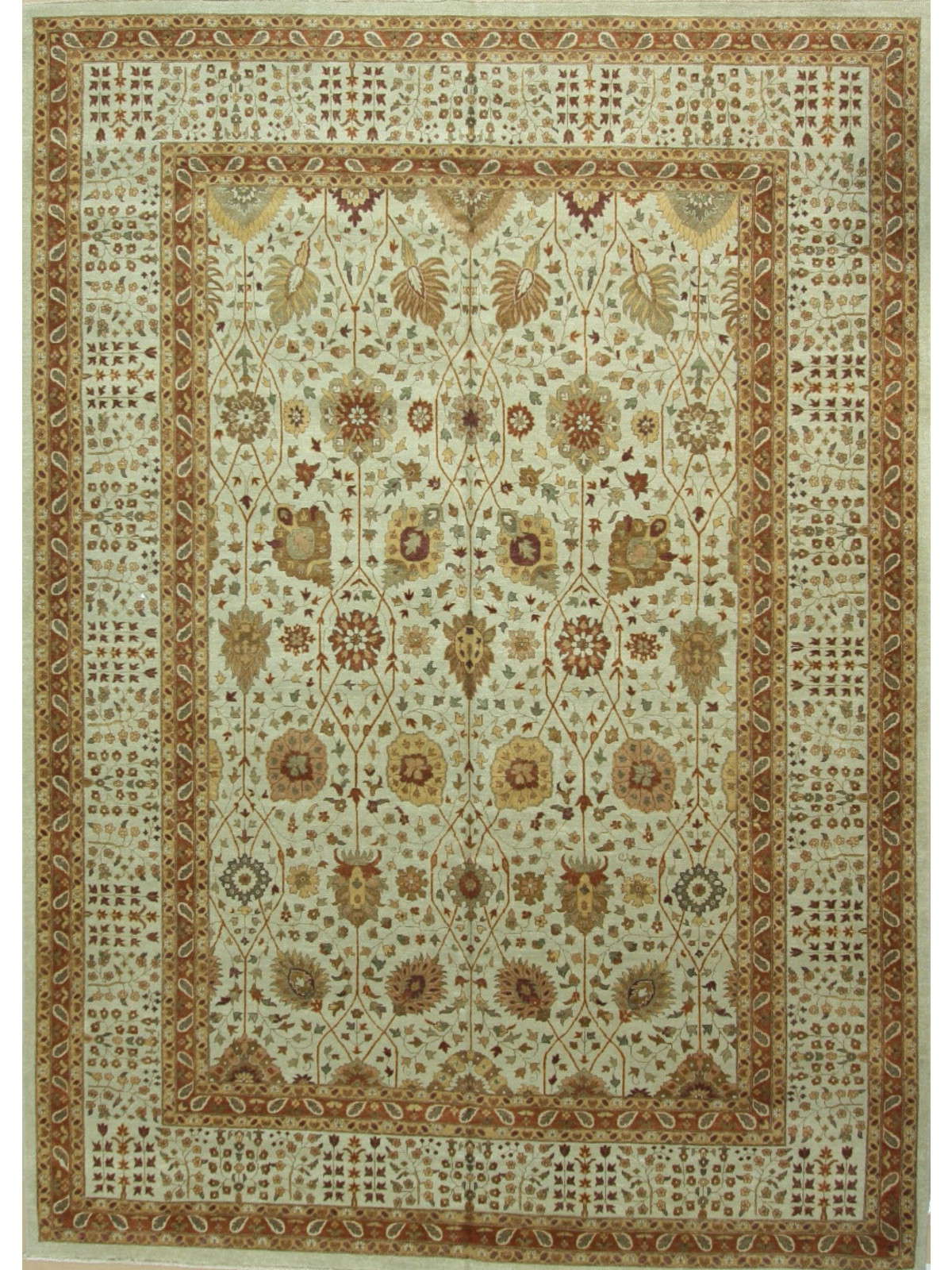 Traditional Bedge NANDINI 10x14 Hand Knotted Area Rug from India