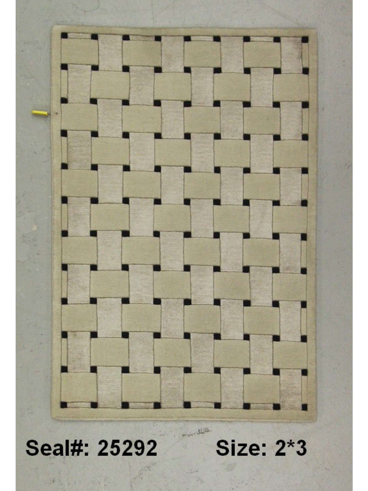 Modern Beige ASSORTED 2x3 Hand Knotted Area Rug from India
