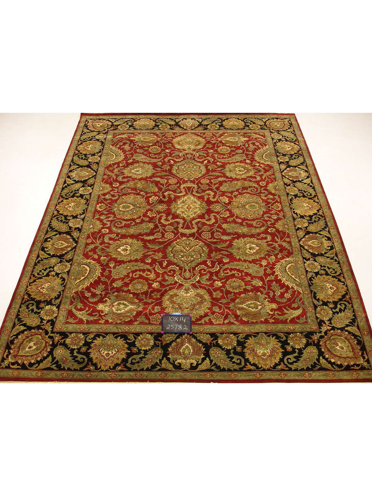 Traditional Red SK-973 10x14 Hand Knotted Area Rug from India