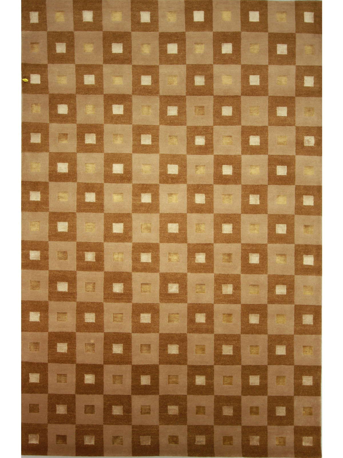 Modern L.Gold C2 6x9 Hand Knotted Area Rug from Nepal