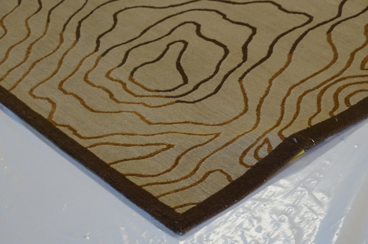 Modern Beige YCE-26 4x6 Hand Knotted Area Rug from Nepal