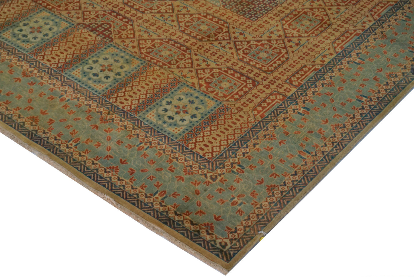 Traditional Rust 4127 9x12 Hand Knotted Area Rug from India