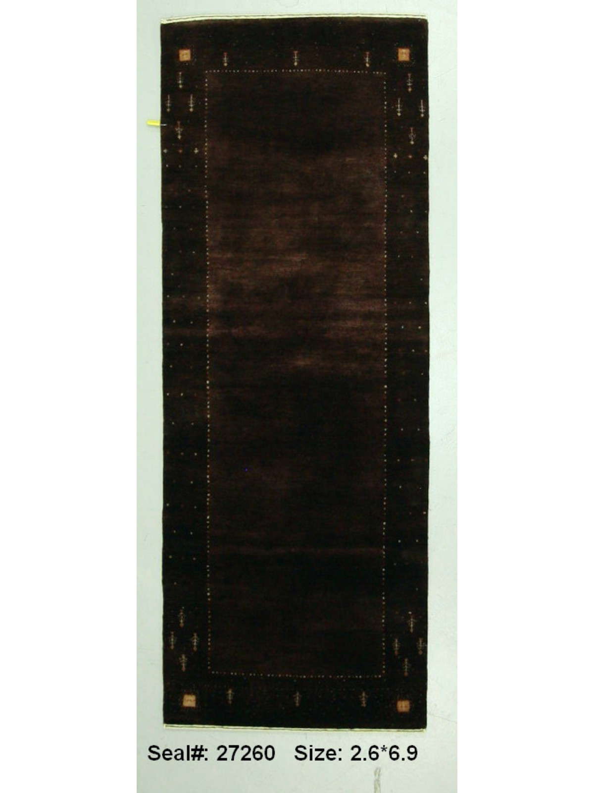 Traditional Purple 216 7ft Runner Hand Knotted Area Rug from India