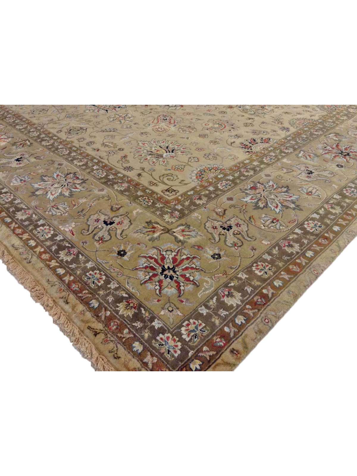 Traditional Ivory SF-122 8x10 Hand Knotted Area Rug from India