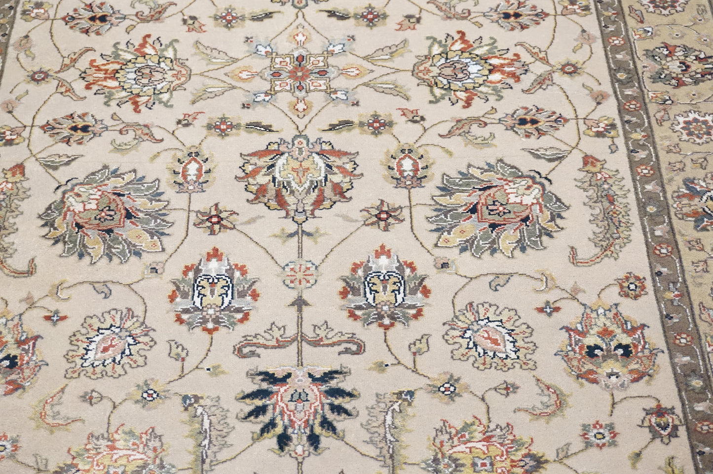 Traditional Ivory SF-121 4x6 Hand Knotted Area Rug from India