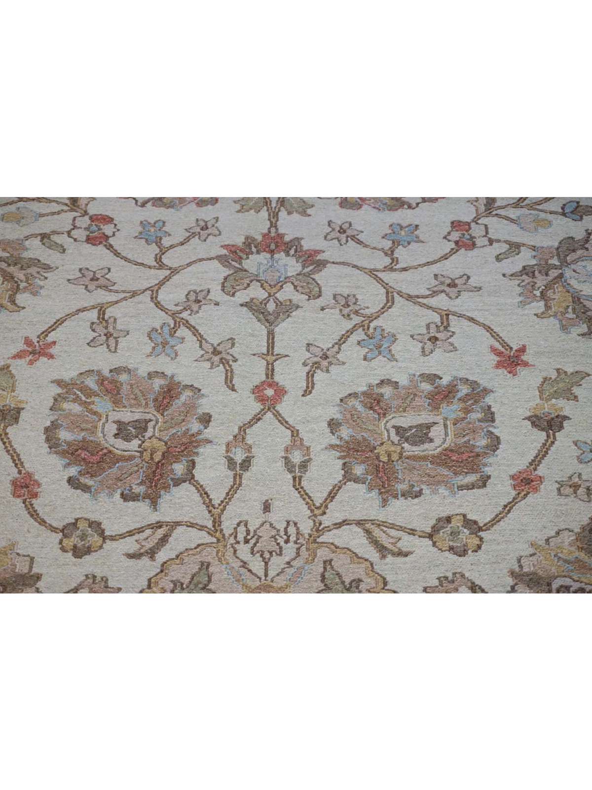 Traditional Beige KASHAN 8x10 Flat Weave Area Rug from India
