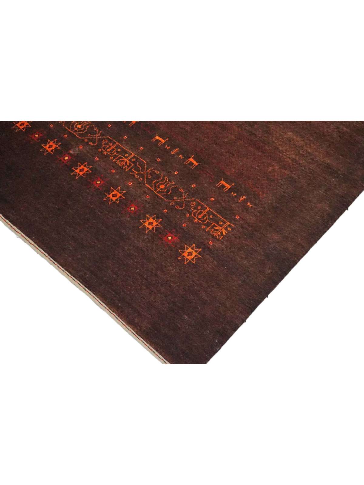 Traditional Chocolate 577 8x10 Hand Knotted Area Rug from India
