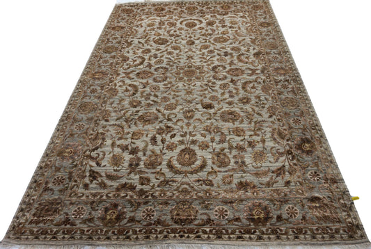 Modern Natural Grey 2501 Oversize Hand Knotted Area Rug from India