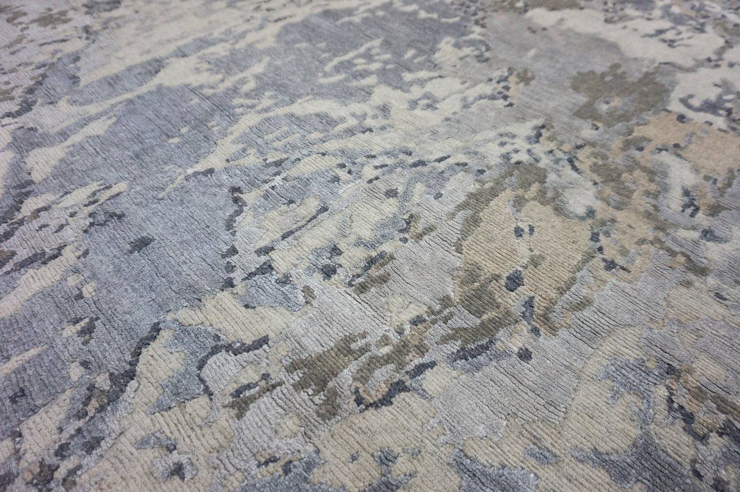 Modern Grey DW-786 7x10 Loom Knotted Area Rug from India