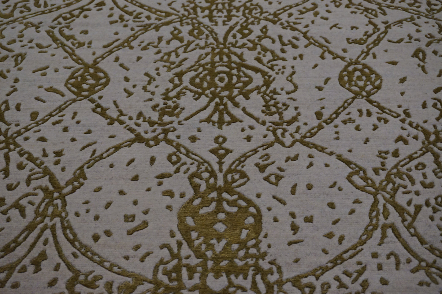 Traditional Beige BD-AO 4x6 Hand Knotted Area Rug from India