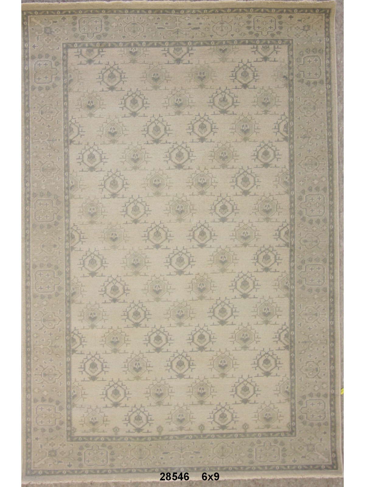 Traditional Sand MM-58331 6x9 Hand Knotted Area Rug from India