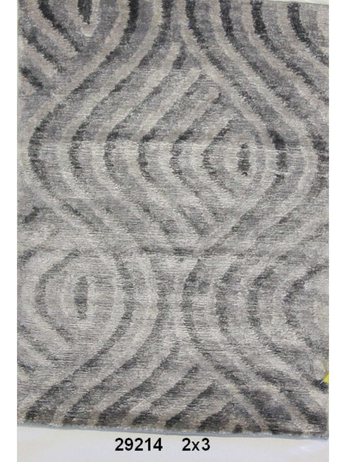 Modern Grey 4 2x3 Hand Knotted Area Rug from India