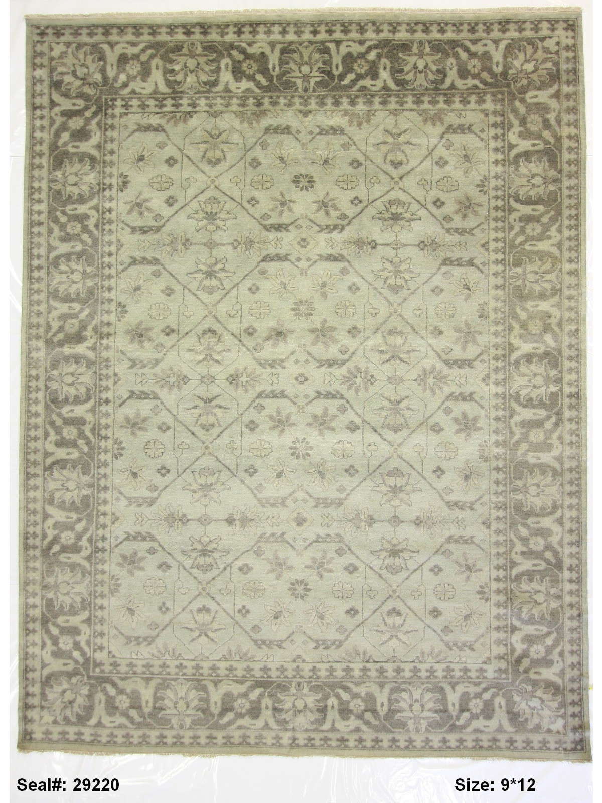 Traditional Grey SE-45 9x12 Hand Knotted Area Rug from India