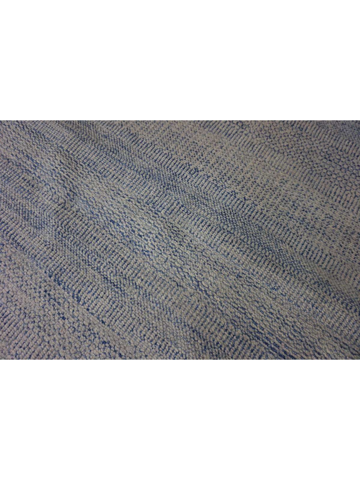 Modern Silver GRASS 8x10 Hand Made Area Rug from India