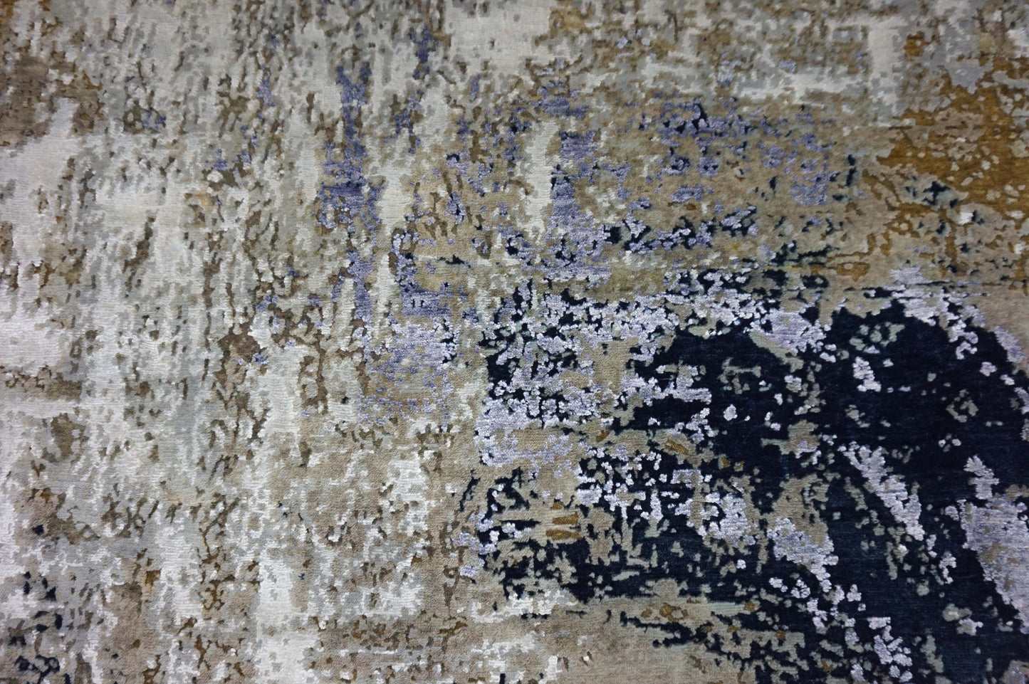 Traditional Gold S-17 8x10 Flat Weave Area Rug from Afghanistan