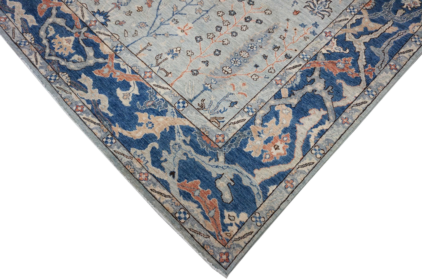 Modern Lblue SERAPI 7x10 Hand Knotted Area Rug from Afghanistan