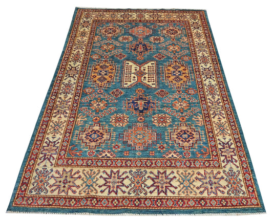 Traditional Multi SERAPI 4x6 Hand Knotted Area Rug from Pakistan