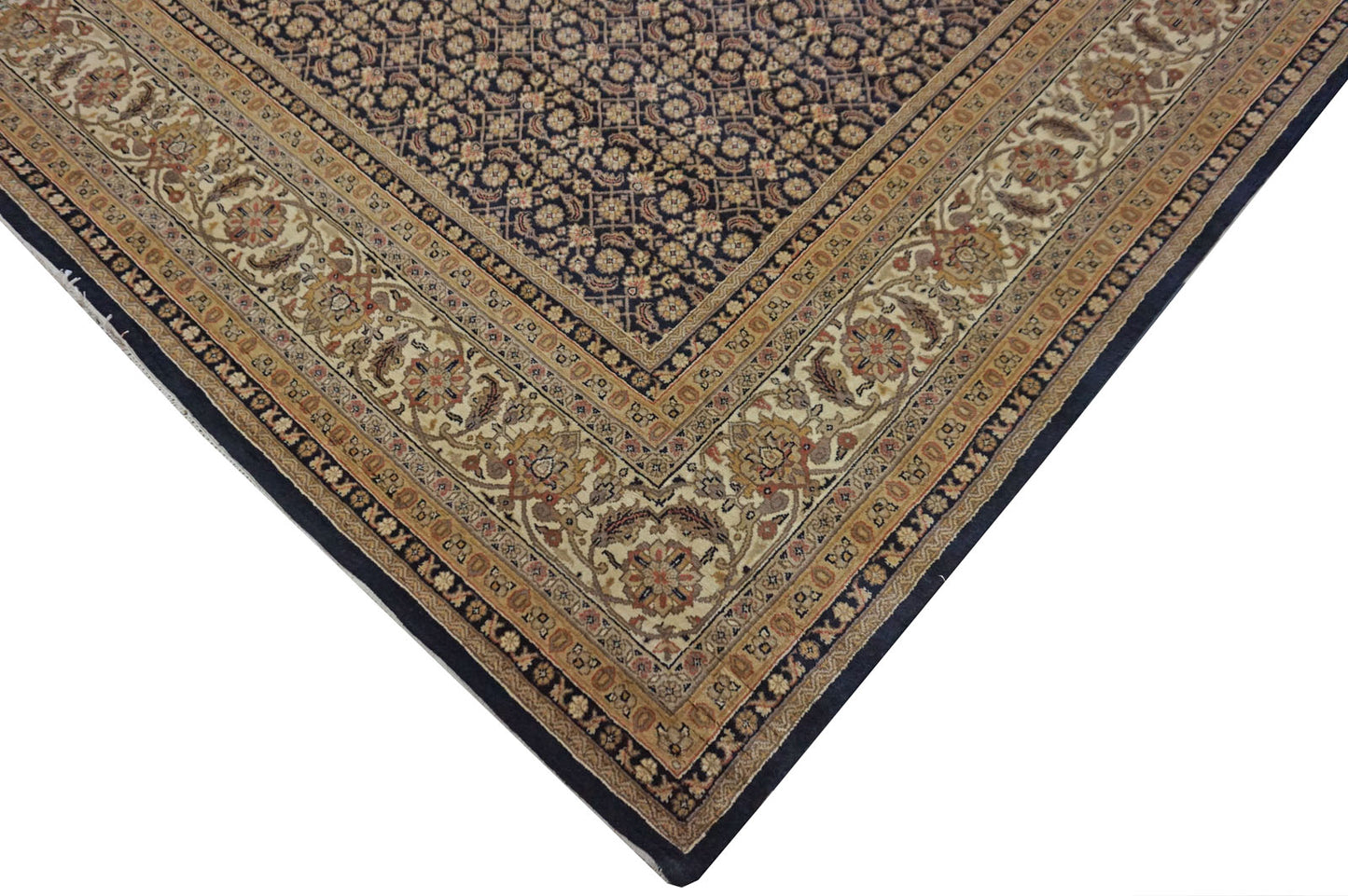 Modern Black HERATI 10x14 Flat Weave Area Rug from Afghanistan