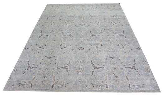 Modern L/Blue 2276 8x10 Hand Knotted Area Rug from India