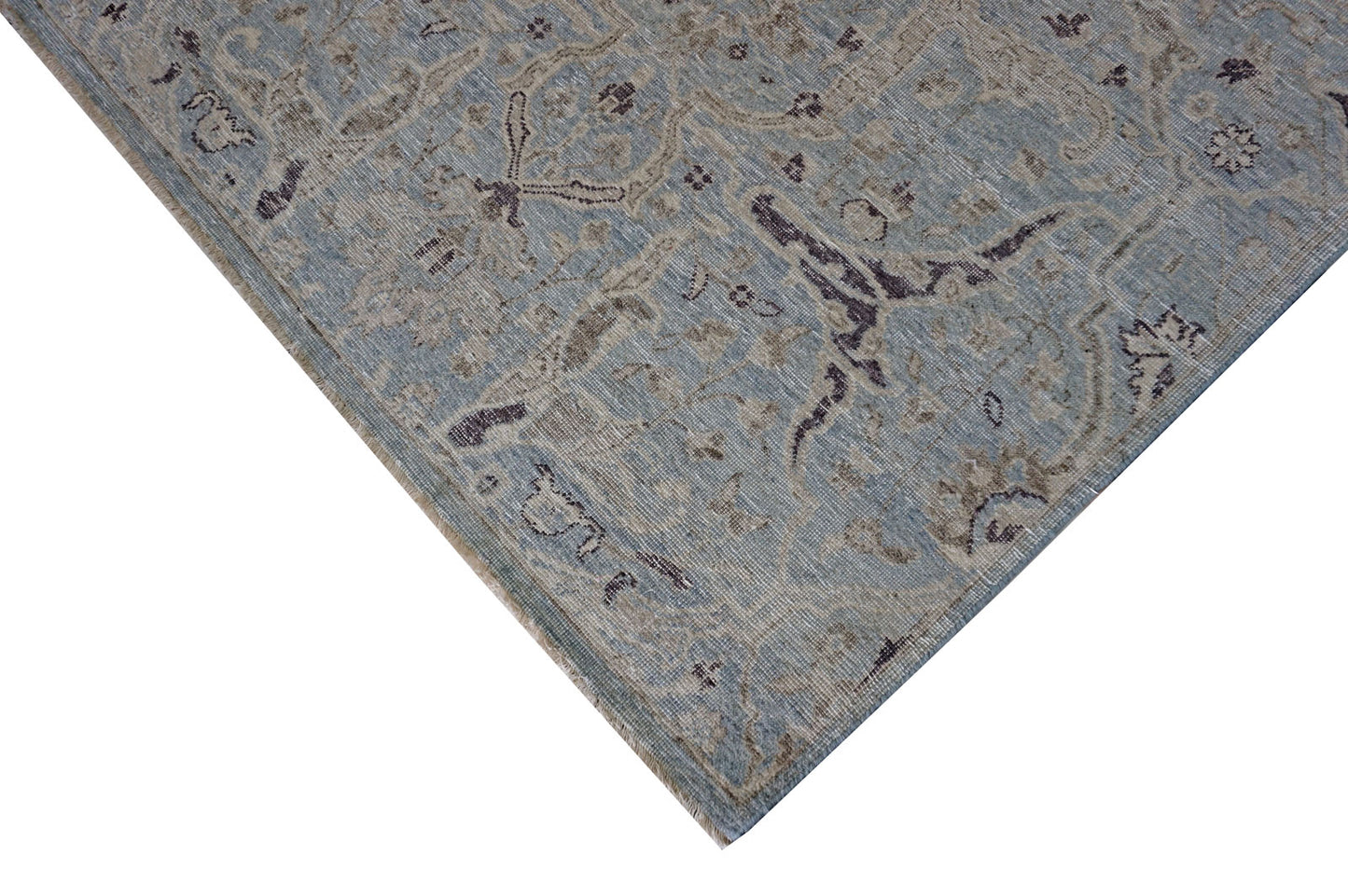 Modern L/Blue 2276 8x10 Hand Knotted Area Rug from India
