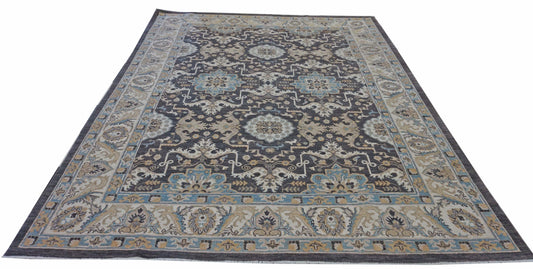 Traditional Brown CHOBI 8x10 Hand Knotted Area Rug from Afghanistan