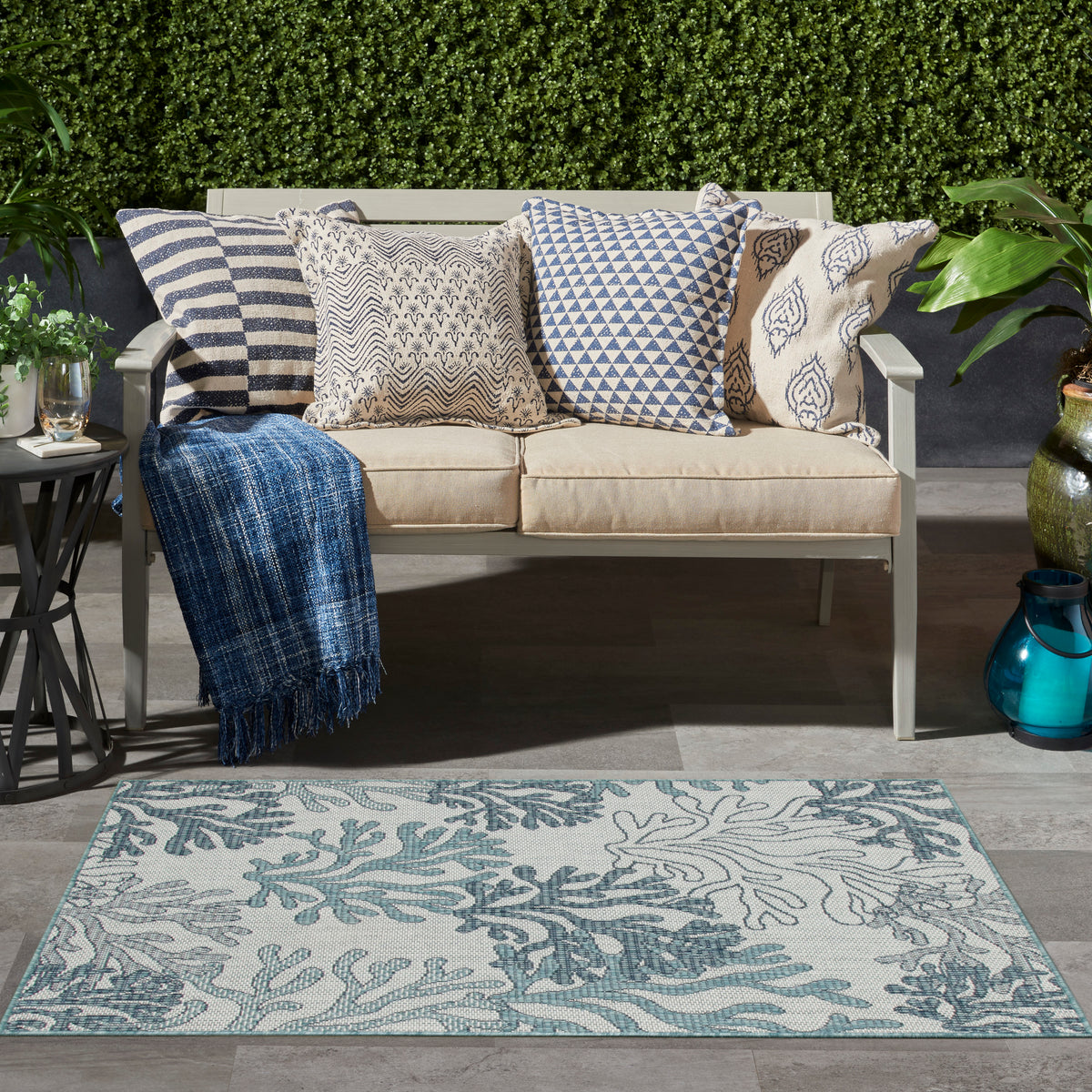 Nourison Home Garden Oasis Goa05 Area Rugs Collection