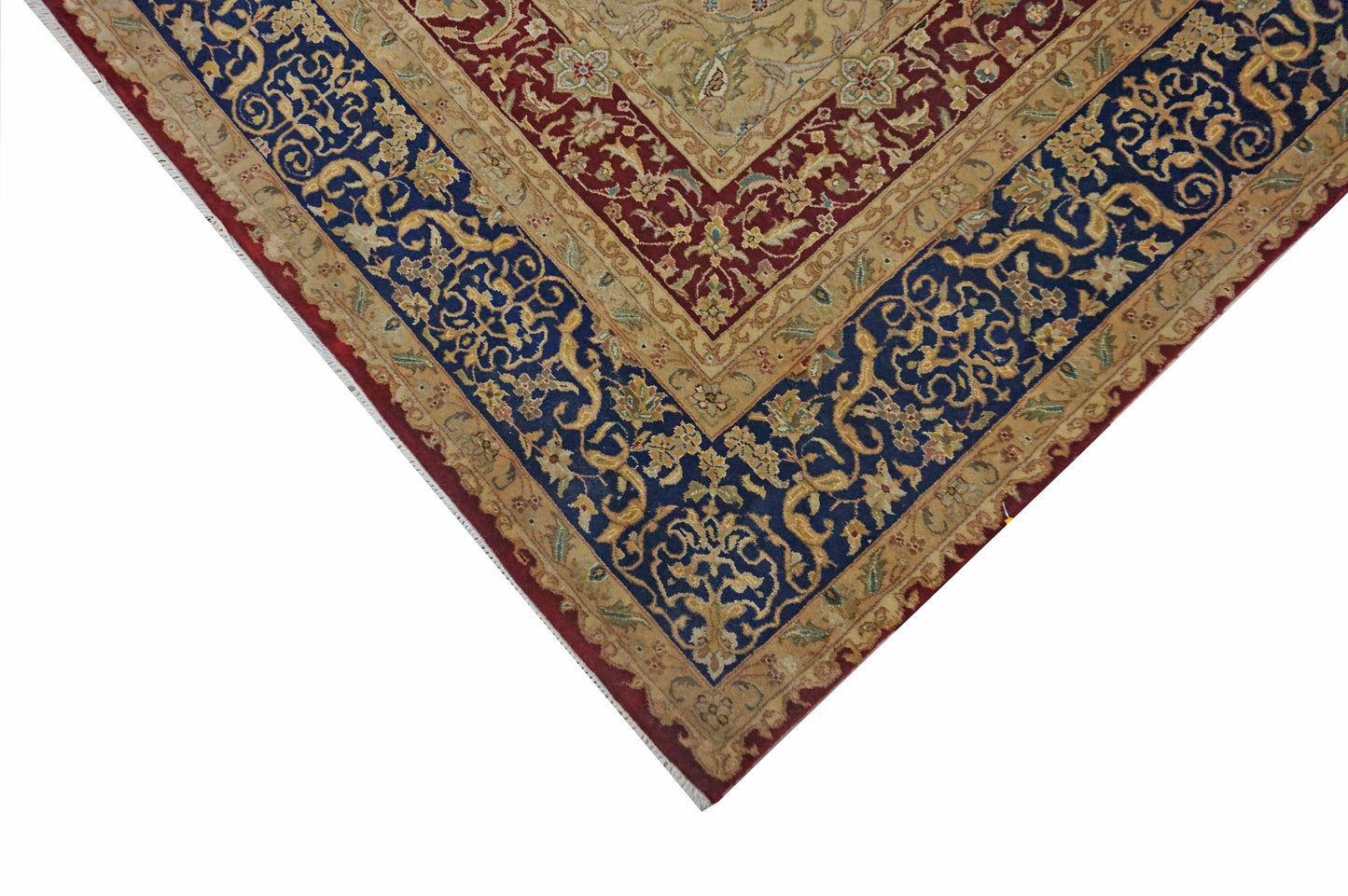 Traditional Red KASHAN 5x8 Hand Knotted Area Rug from India