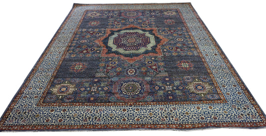 Traditional Multi SERAPI 8x10 Hand Knotted Area Rug from Pakistan