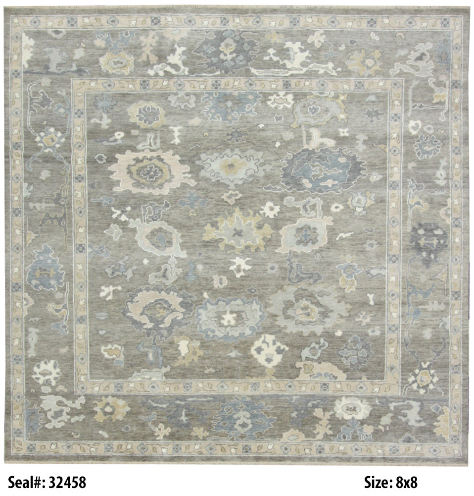 Traditional Blue AT-129 4x6 Hand Knotted Area Rug from India