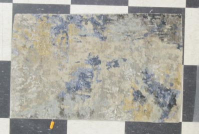 Modern Silver RN-1WH 2x3 Hand Knotted Area Rug from India