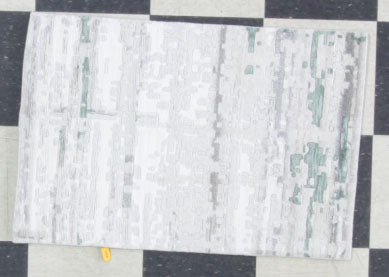 Modern Green AJ-1 2x3 Hand Knotted Area Rug from India