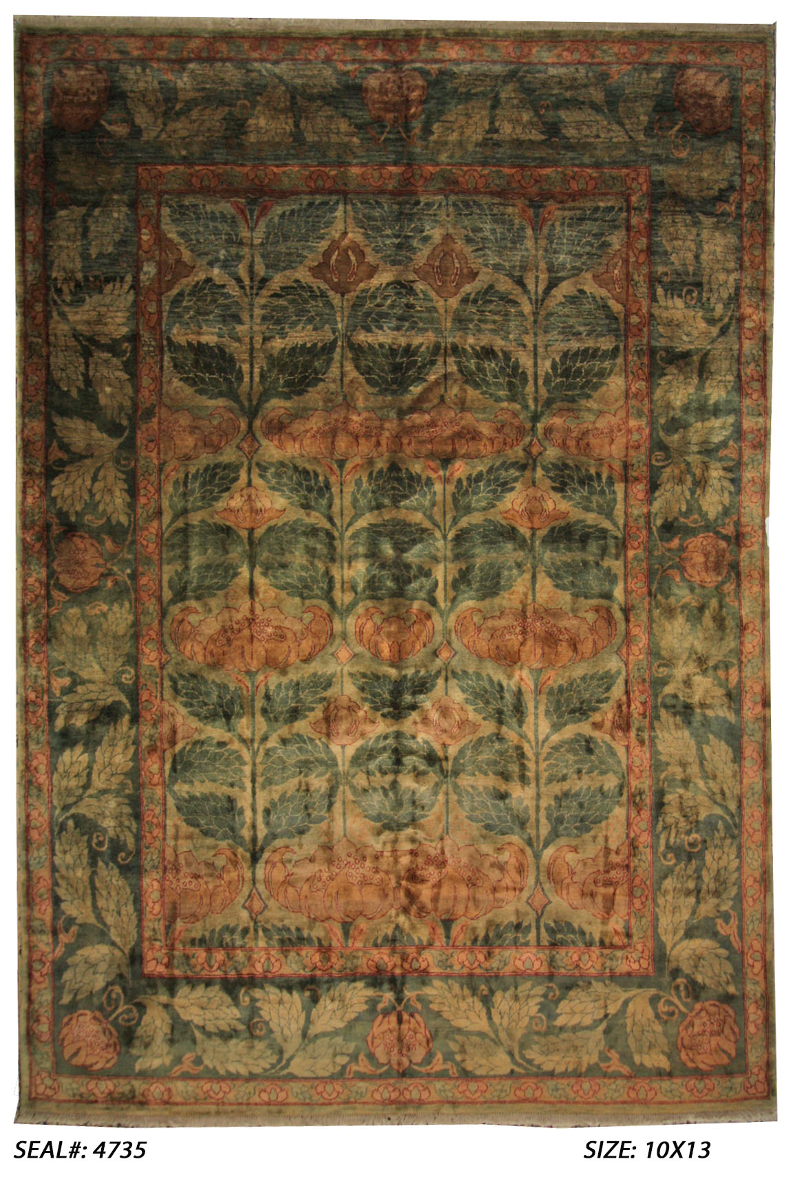 Traditional Baize SK-902 Oversize Hand Knotted Area Rug from India