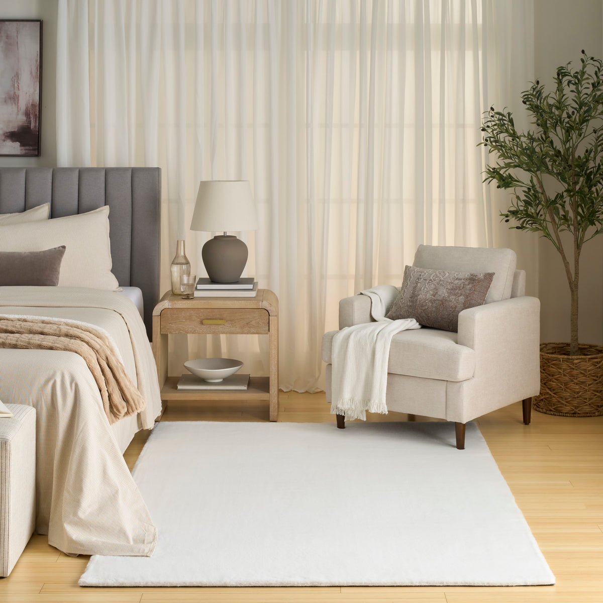 Nourison Home Soft Plush Rabbit Fur Sff01 Area Rugs Collection