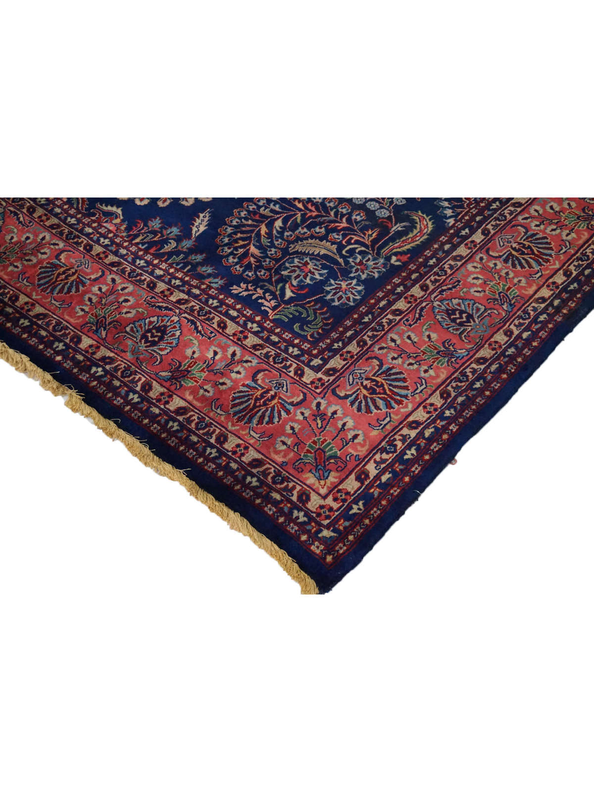 Traditional Navy SARUKH 8x10 Hand Knotted Area Rug from India