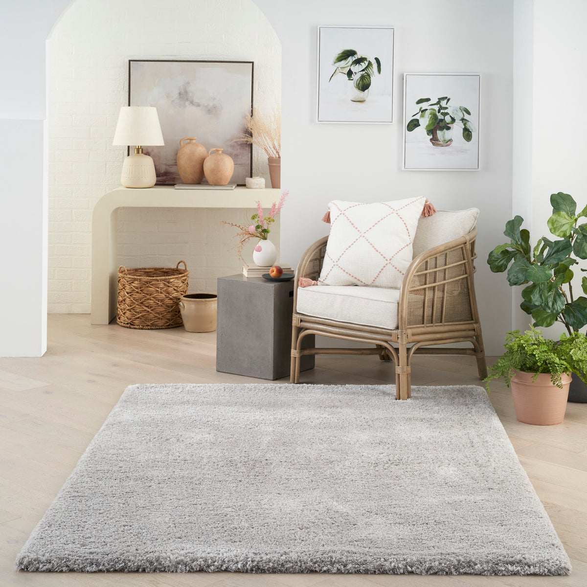 Nourison Home Dreamy Shag Drs05 Area Rugs Collection