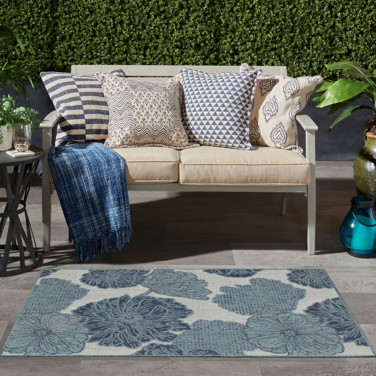 Nourison Home Garden Oasis Goa04 Area Rugs Collection