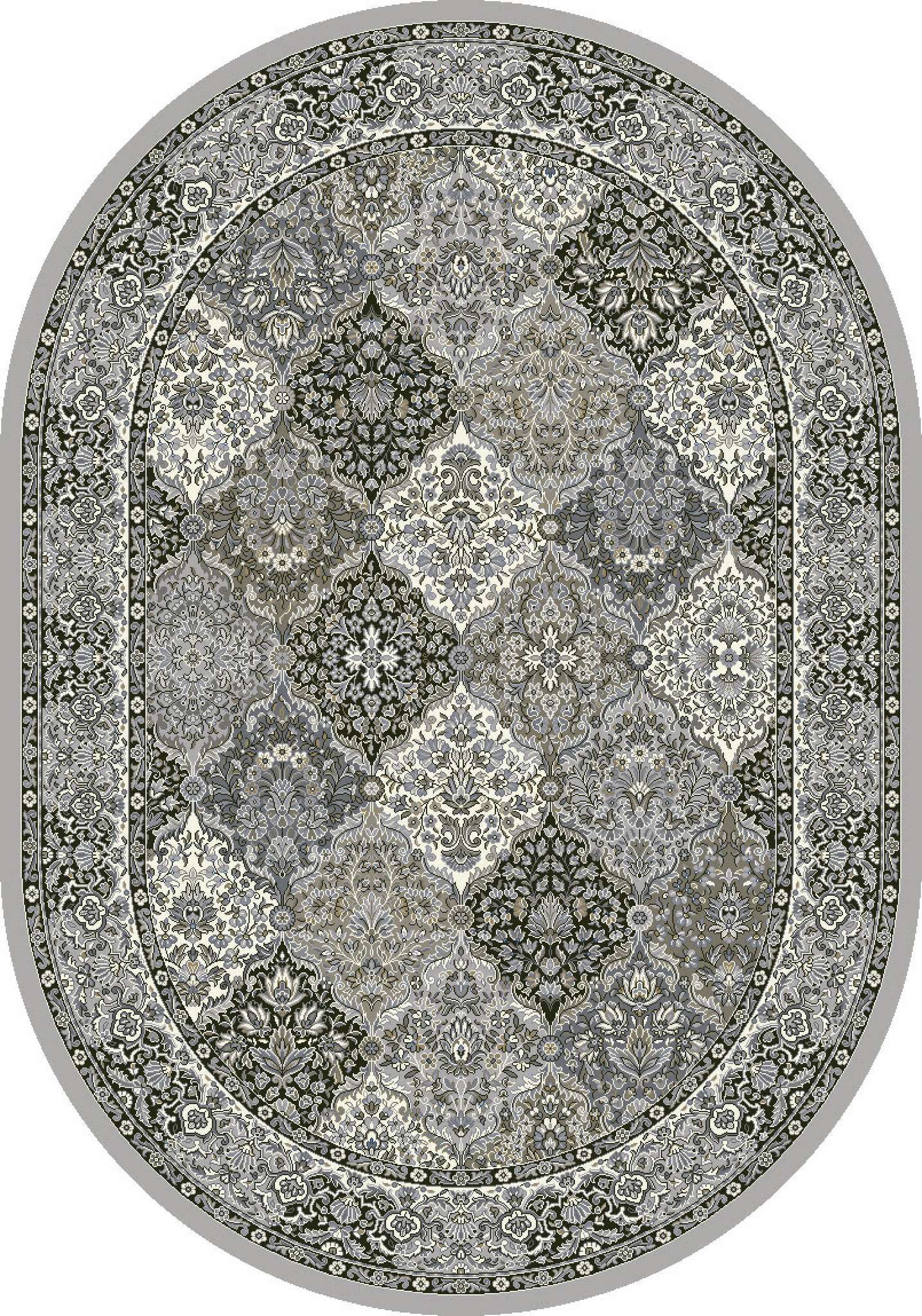 Dynamic Ancient Garden 57008 Cream-Grey Area Rug Collection