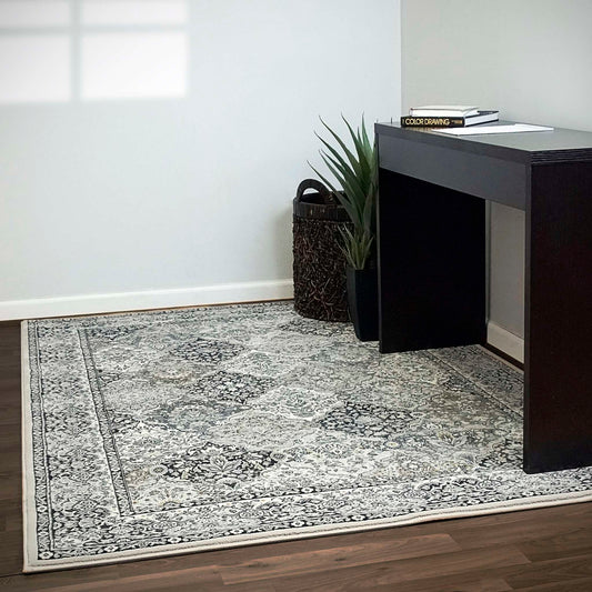 Dynamic Ancient Garden 57008 Cream-Grey Area Rug Collection