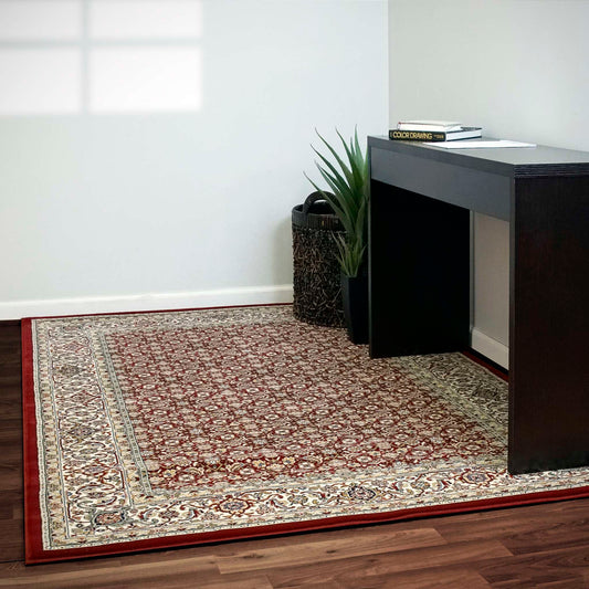 Dynamic Ancient Garden 57011 Red-Ivory Area Rug Collection