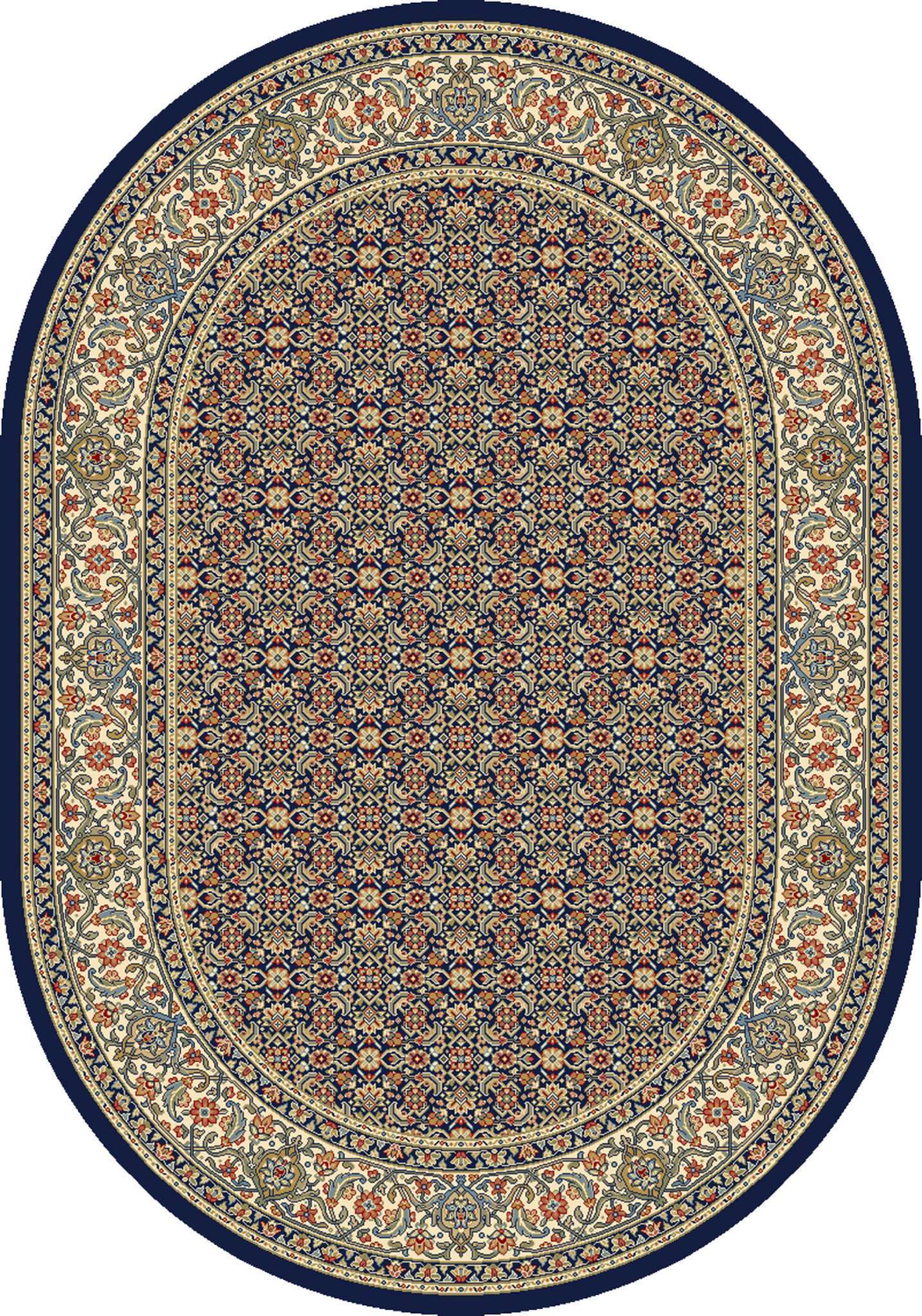 Dynamic Ancient Garden 57011 Navy Area Rug Collection